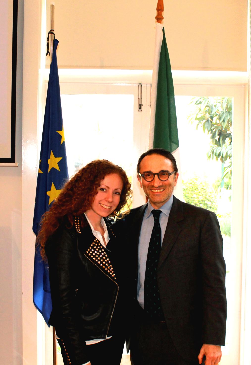 Nicoletta Pucci con Marco Matacotta Cordella, Console Italiano a Melbourne